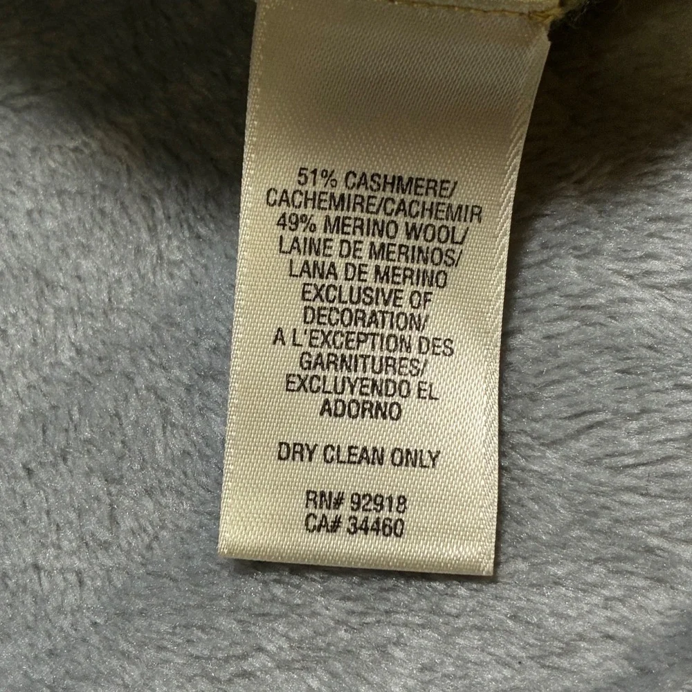 Y2K Juicy Couture Cashmere Wool Blend V Neck Sweater Vest Olive Green‎ Women's S